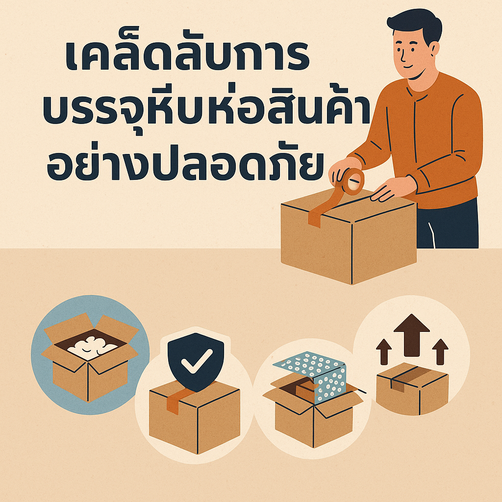 เคล็ดลับการบรรจุหีบห่อสินค้าเพื่อการขนส่งที่ปลอดภัย - คู่มือฉบับสมบูรณ์สำหรับธุรกิจ